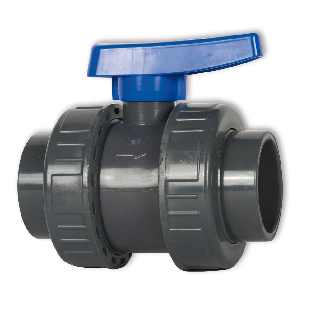 Hochwertige Kugelhähne blau