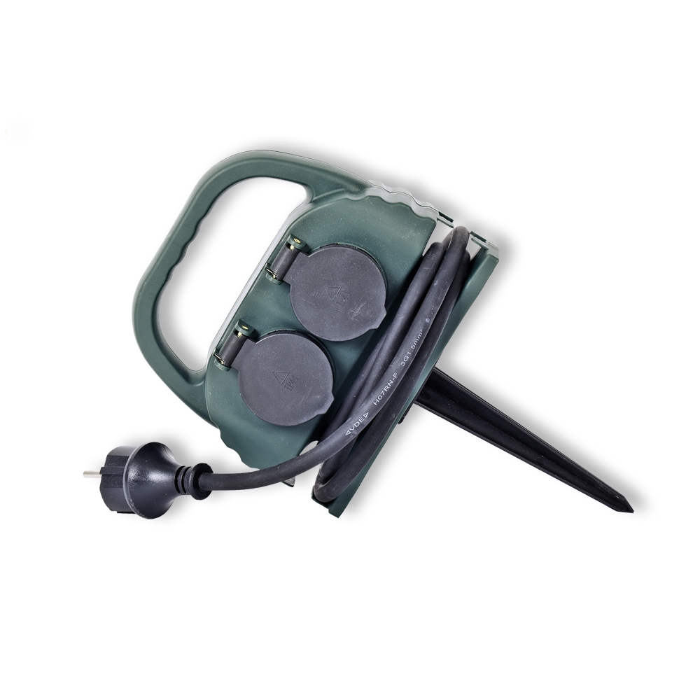 4-fach Gartensteckdose