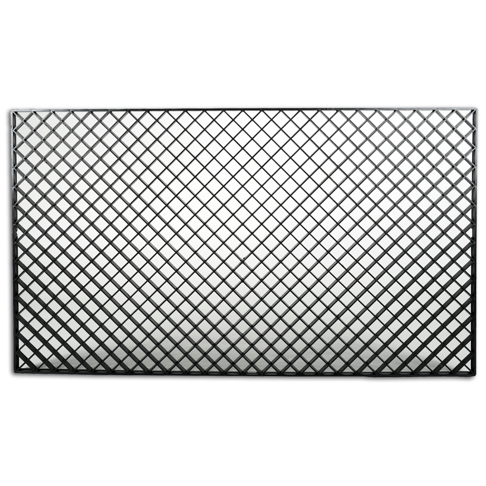 Filtermedienauflage schwarz, 680x400x12mm 18mm Maschenweite