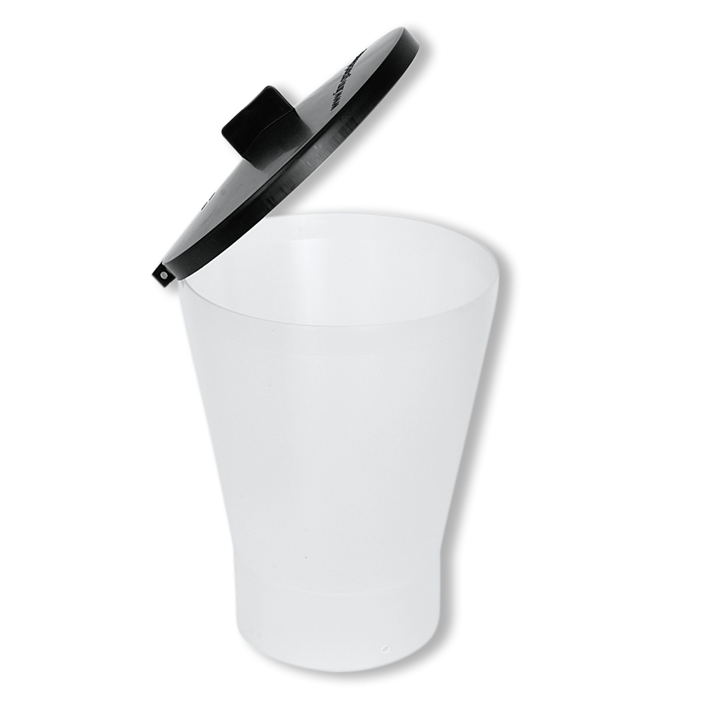 (Ersatzteil) Futterbehälter transparent (ohne Deckel) - lose zu Profi Futterspender Automatik