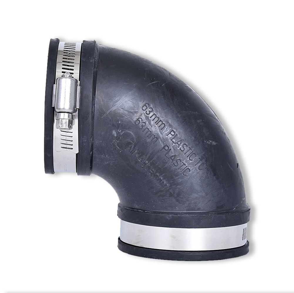 Flexible Bögen 90° inkl. Spannring