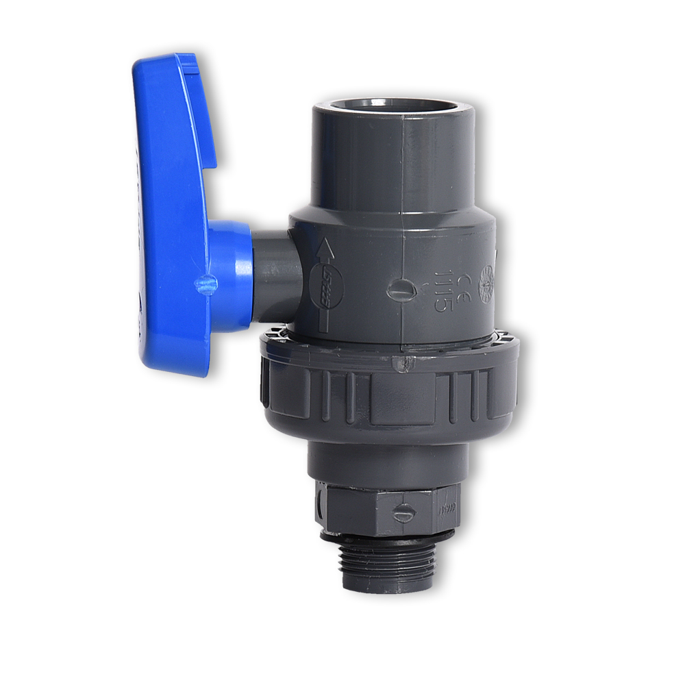 Kugelhahn Bodenablauf zu Econo Bead 100-140 63mm